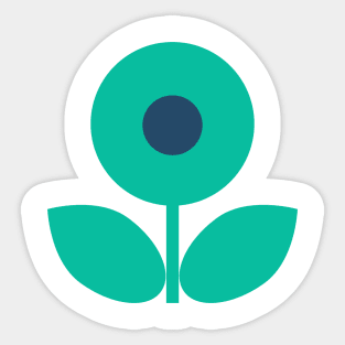 Florabundance Aqua Sticker